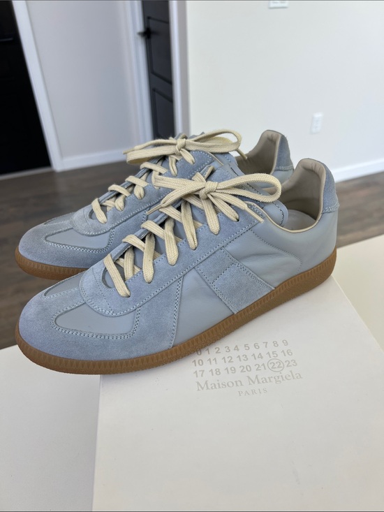 Maison Martin Margiela Other - Maison Margiela men’s sports shoes sneakers trainers light blue leather size 40